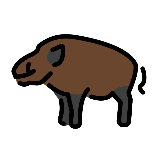 Openmoji boar emoji image