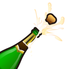 Emojidex bottle with popping cork emoji image