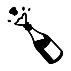 Noto Emoji Font bottle with popping cork emoji image