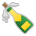 Sony Playstation bottle with popping cork emoji image