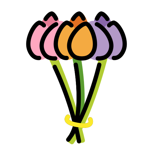 Openmoji bouquet emoji image