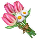 Whatsapp bouquet emoji image