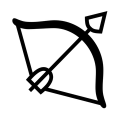 Noto Emoji Font bow and arrow emoji image