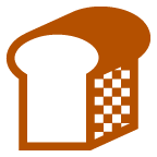 au by KDDI bread emoji image