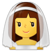 Samsung bride with veil emoji image