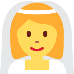 Twitter bride with veil emoji image