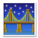 LG bridge at night emoji image