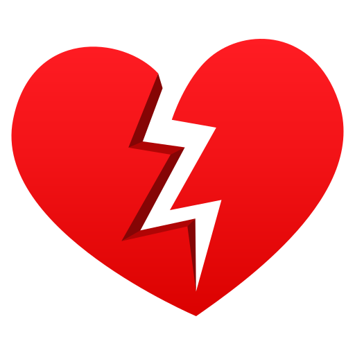 JoyPixels broken heart emoji image