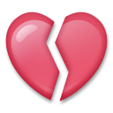 LG broken heart emoji image
