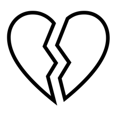 Noto Emoji Font broken heart emoji image
