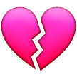 Samsung broken heart emoji image