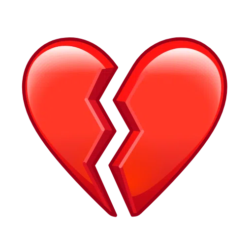 Telegram broken heart emoji image