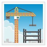 Whatsapp building construction emoji image