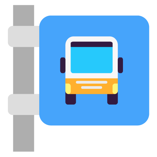 Microsoft bus stop emoji image