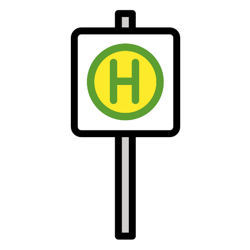 Openmoji bus stop emoji image