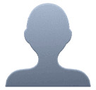 Huawei bust in silhouette emoji image