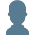 Mozilla bust in silhouette emoji image