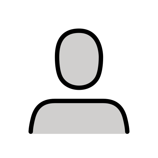 Openmoji bust in silhouette emoji image