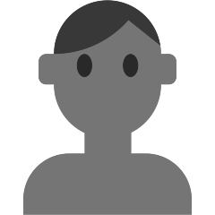 Skype bust in silhouette emoji image