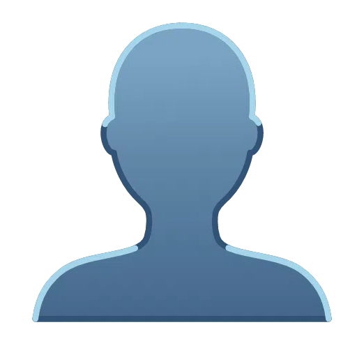 Telegram bust in silhouette emoji image