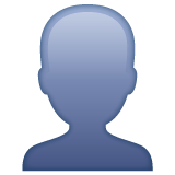 Whatsapp bust in silhouette emoji image