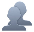 Huawei busts in silhouette emoji image