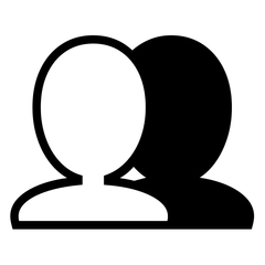 Noto Emoji Font busts in silhouette emoji image