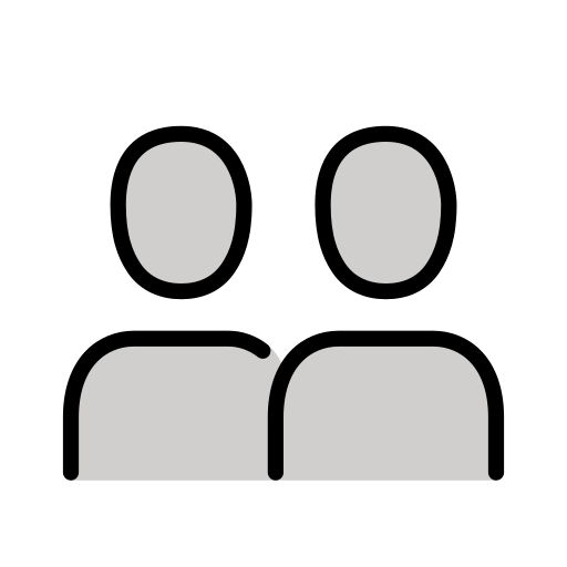 Openmoji busts in silhouette emoji image