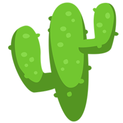 Facebook Messenger cactus emoji image