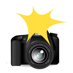 Emojidex camera with flash emoji image