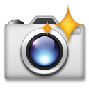 LG camera with flash emoji image