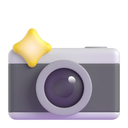 Microsoft Teams camera with flash emoji image