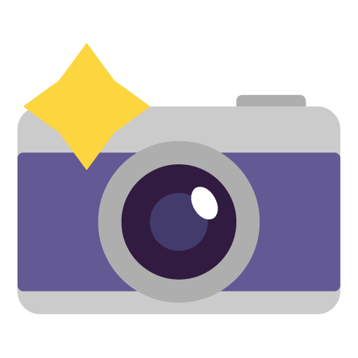 Microsoft camera with flash emoji image