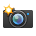 Sony Playstation camera with flash emoji image