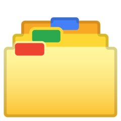 Google card index dividers emoji image