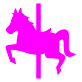 Docomo carousel horse emoji image