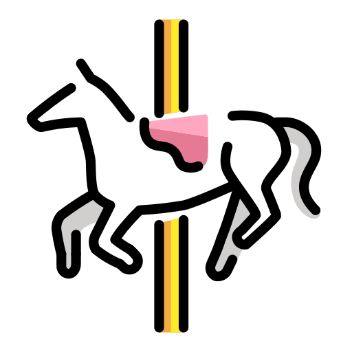 Openmoji carousel horse emoji image