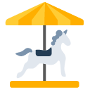 Toss carousel horse emoji image