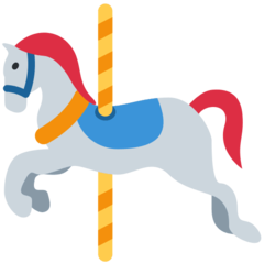 Twitter carousel horse emoji image