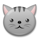 LG cat face emoji image