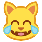 HTC cat face with tears of joy emoji image
