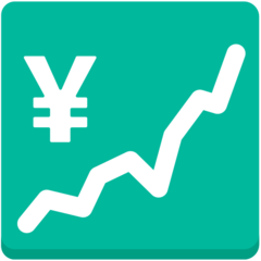 Mozilla chart with upwards trend and yen sign emoji image