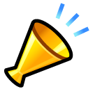 SoftBank cheering megaphone emoji image