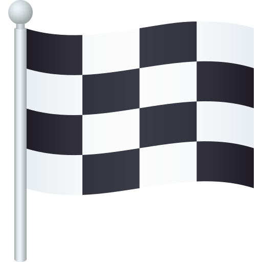 JoyPixels Chequered Flag emoji image