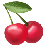 IOS/Apple cherries emoji image