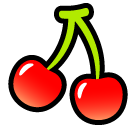 SoftBank cherries emoji image