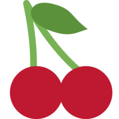 Twitter cherries emoji image