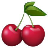 Whatsapp cherries emoji image