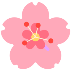 Mozilla cherry blossom emoji image