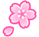 SoftBank cherry blossom emoji image